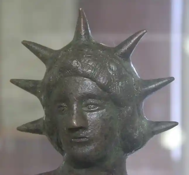Bust of Sol, the deity of sun